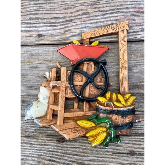 Vintage Cast Metal Kitchen Wall Decor Farmhouse Chippy - Picture 3 of 14